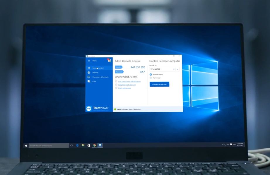 Software desktop remoto TeamViewer