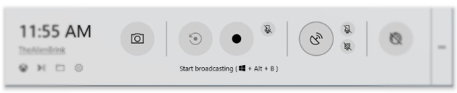 Windows Game Recording and Broadcasting Windows 10