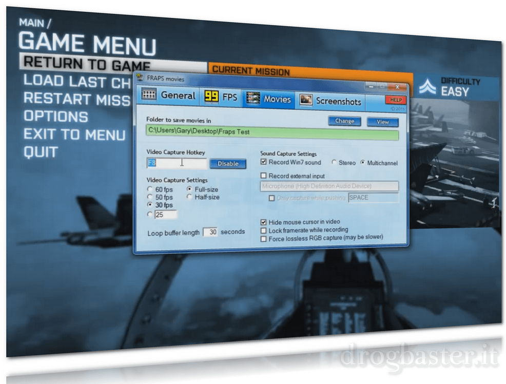 fraps per registrare i tuoi gameplay