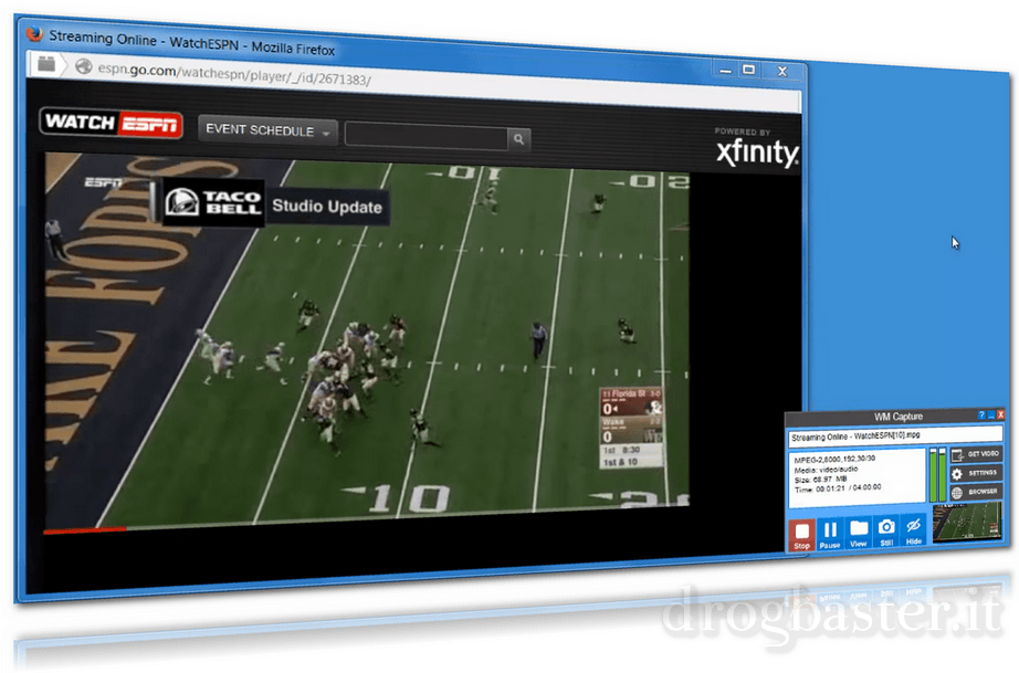 wm capture cattura sessioni di film