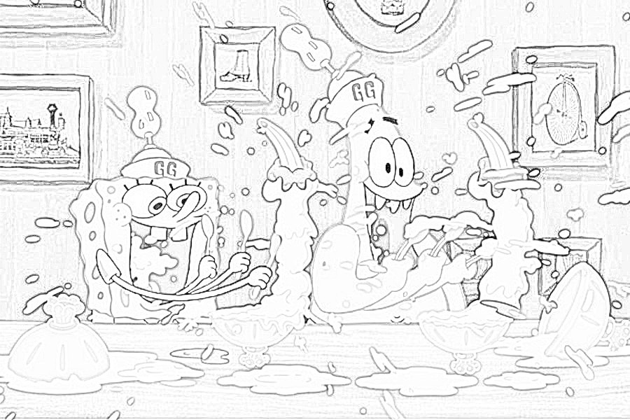 disegni di spongebob colorati