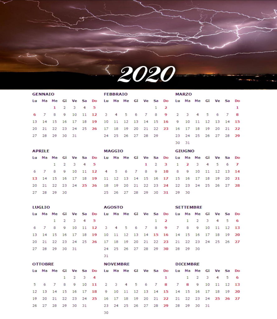 Annuncio
Calendari da Parete