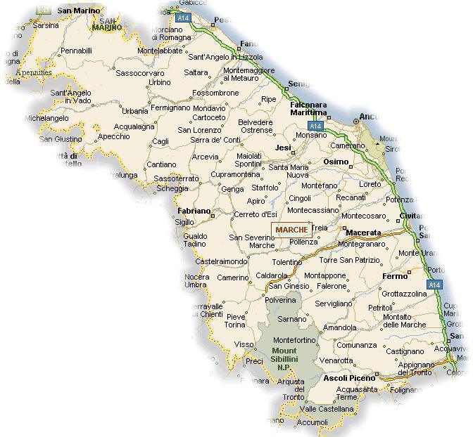 cartina politica marche