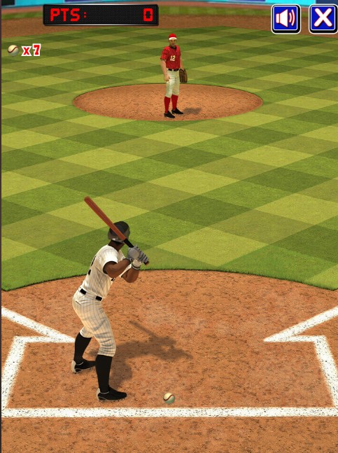 screenshot del gioco di baseball