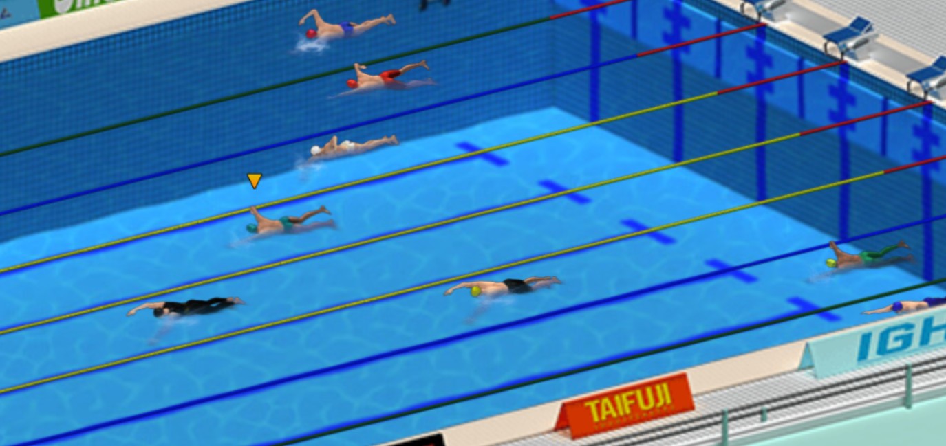 gioco del nuoto piscina olimpica