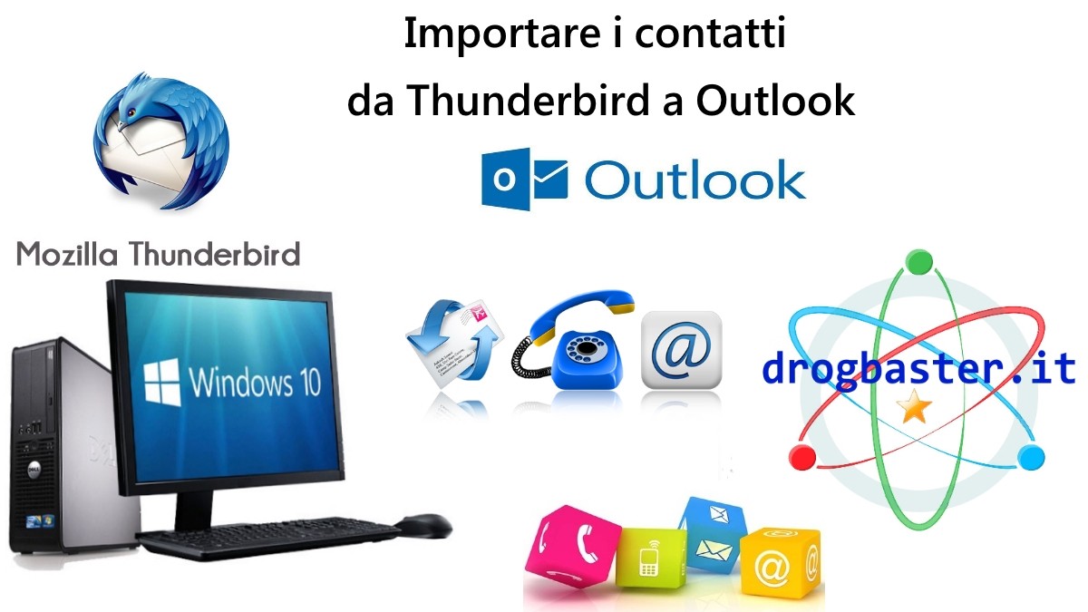importare i contatti da Thunderbird a Outlook