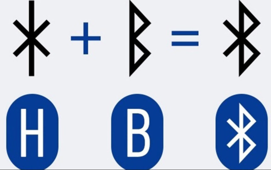 simbolo iconico su bluetooth