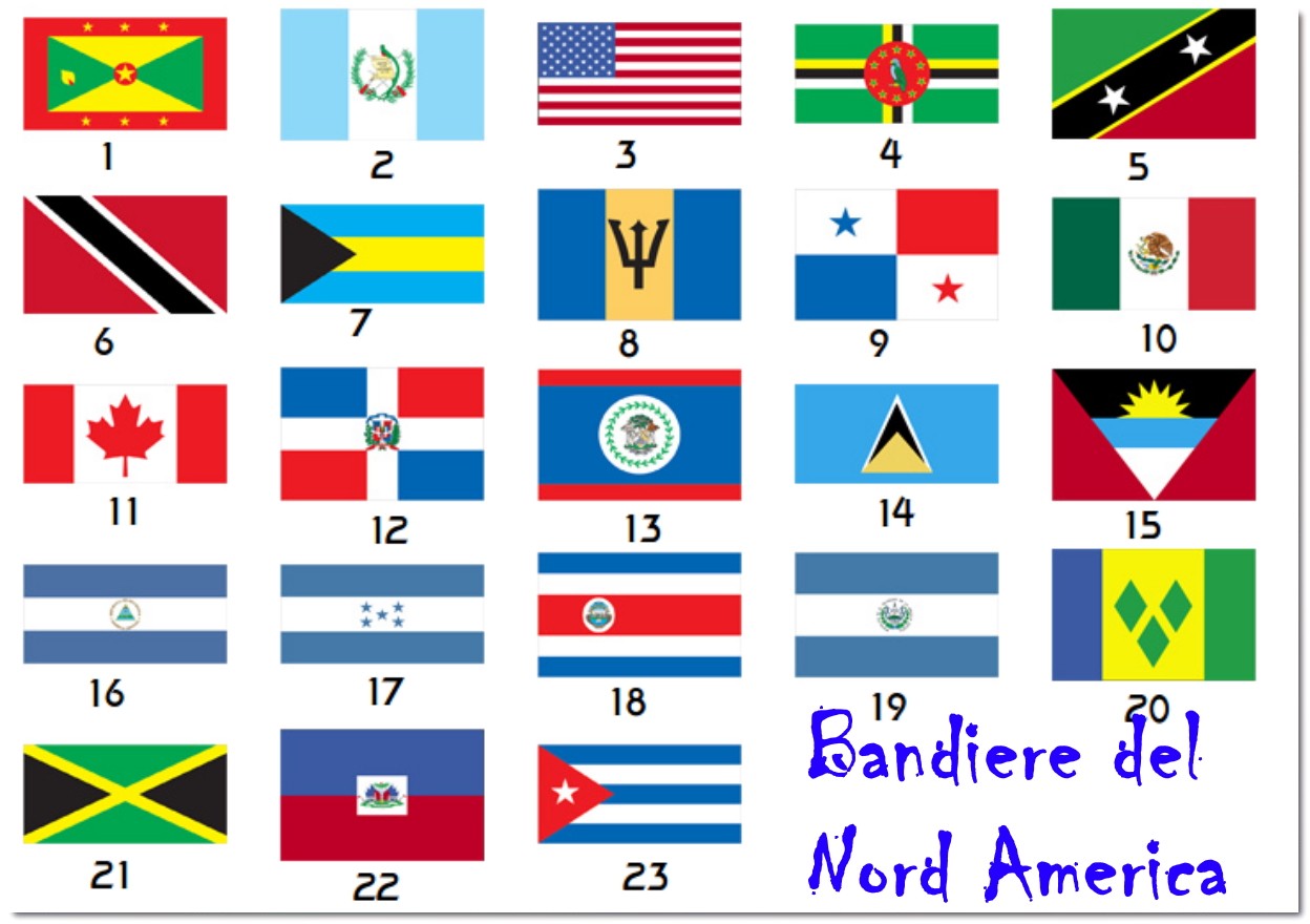 bandiere nord america